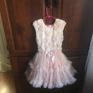 Girls peach tutu dress